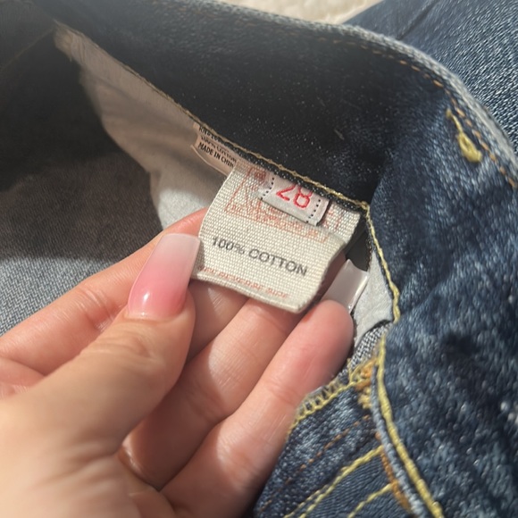 Evisu denim size 28 low rise baggy (AUTHENTIC) - Picture 6 of 6